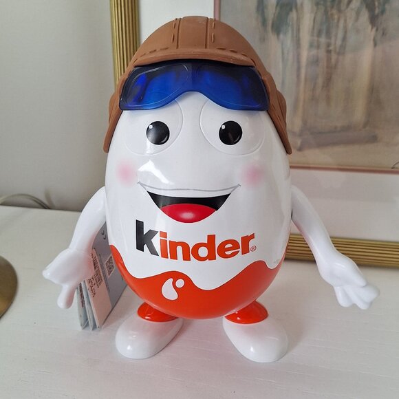 LARGE kinder Surprise Egg EMPTY container toy Pilot Aviator Plastic - Picture 1 of 4